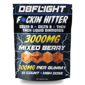 D8Flight Liquid Diamonds Mixed Berry Gummies – Flavorful berry-infused THC blend for a powerful effect