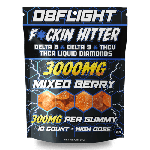 D8Flight Liquid Diamonds Mixed Berry Gummies – Flavorful berry-infused THC blend for a powerful effect